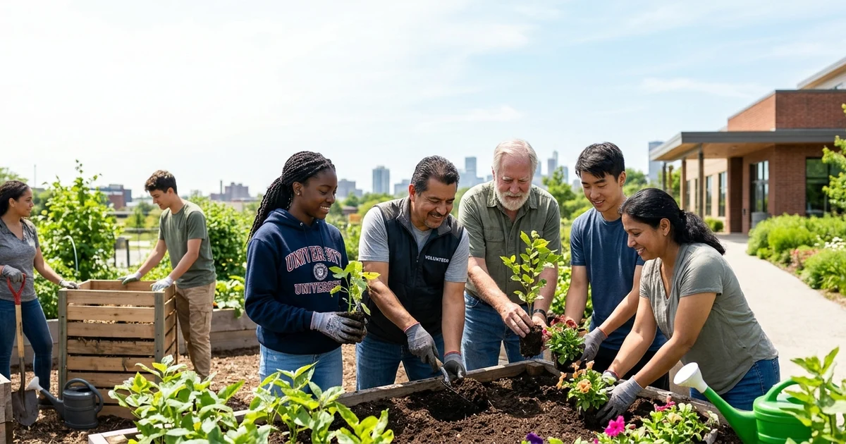 Group of people collaborating on a community project, illustrating other ways to say make a difference through teamwork, positive impact, and meaningful contributions in personal and professional settings.