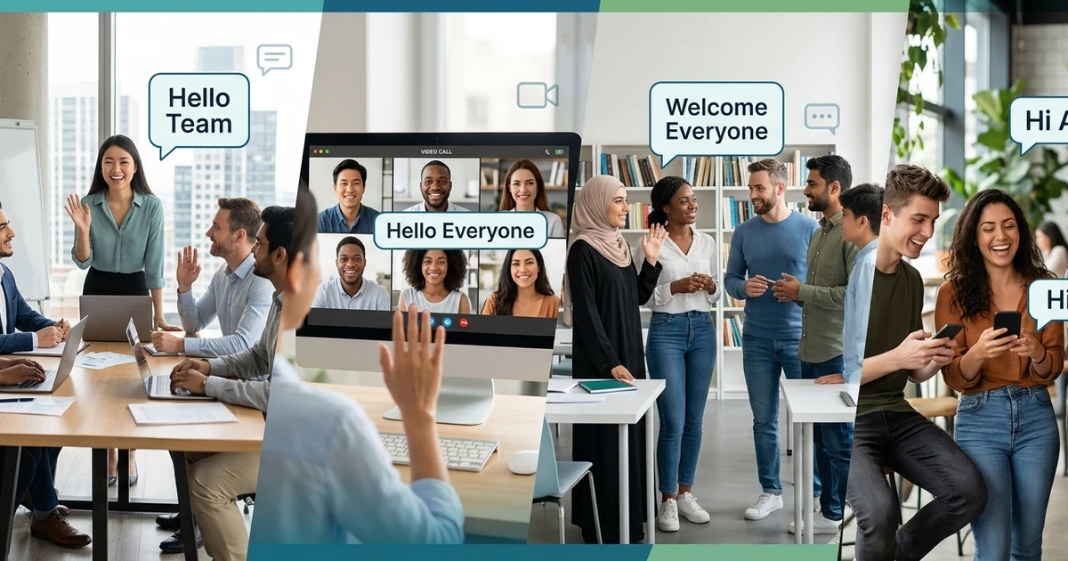 Different ways to say hey everyone with professional and casual group greetings for emails, meetings, social media, and everyday conversations.