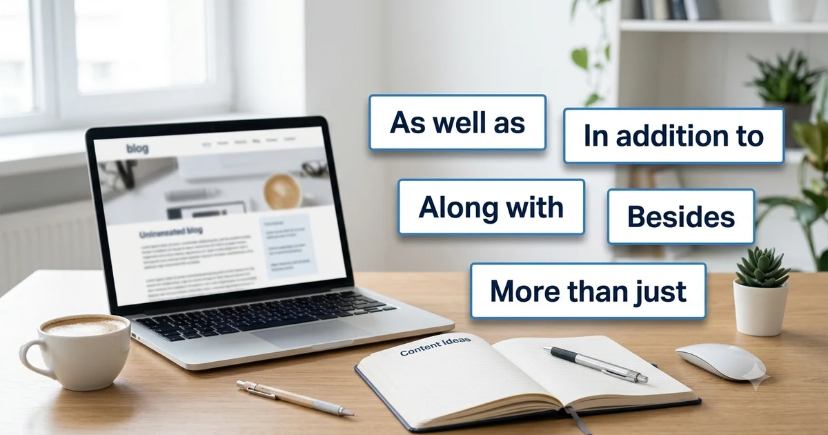 Other ways to say not only with examples, showing common alternatives like as well as, in addition to, along with, and besides for formal and casual writing.