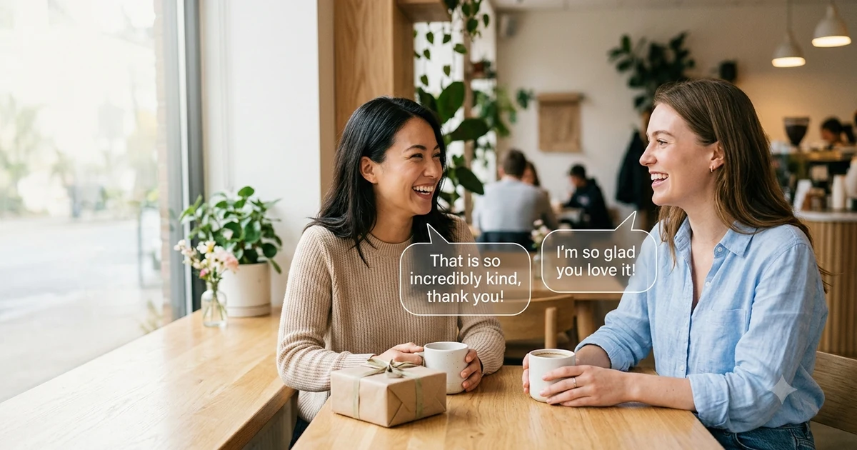 Different ways to say I'm glad you liked it in everyday conversations, text messages, and professional communication.