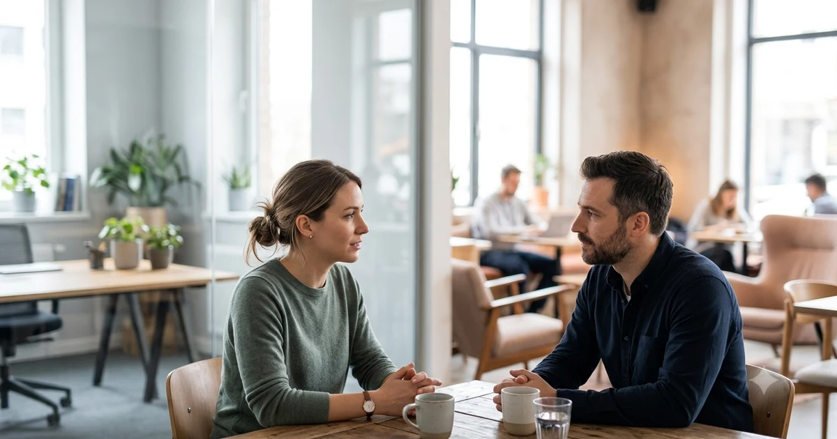 Professional and polite alternatives to saying mind your own business illustrated through a respectful conversation about personal boundaries.
